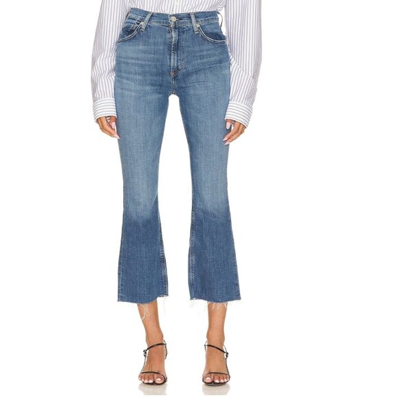 Citizens of Humanity Isola Cropped Boot Raw Hem Jeans Lawless Size 25 - Picture 1 of 4